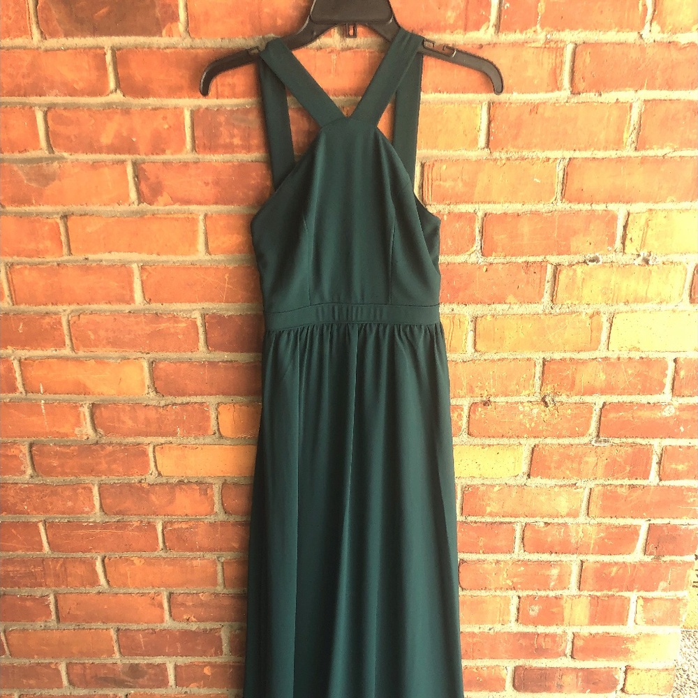 Air of Romance Forest Green Maxi Dress